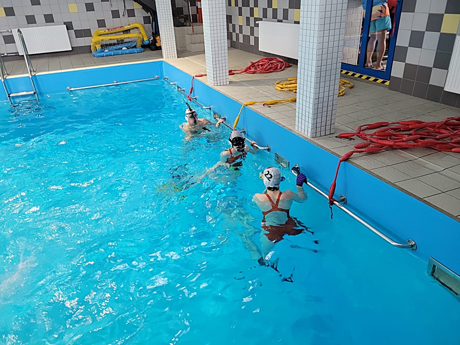 Hokej pod wodą Walenie Siemianowice Śląskie Trening 21 I 2023. Koniec Walenia czyli Amatorska Liga Hokeja Pod Wodą